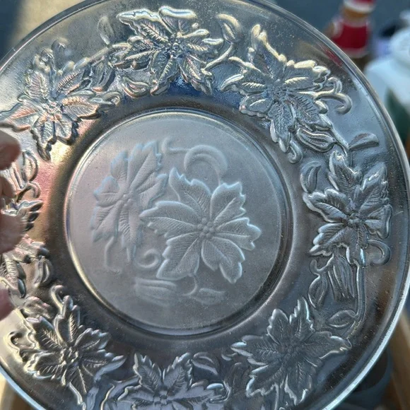 Princess House Fantasia crystal mugs and plates - Picture 2 of 4